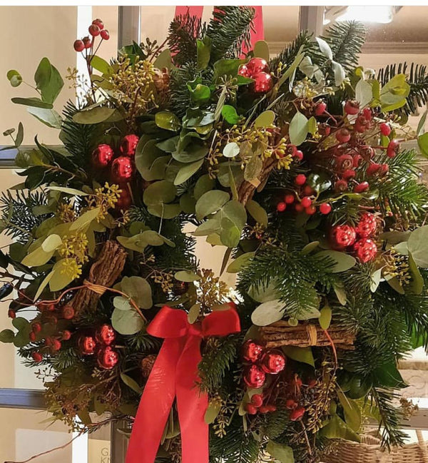 Christmas Wreath Workshop (morning) Cotswolds 3rd December 2024